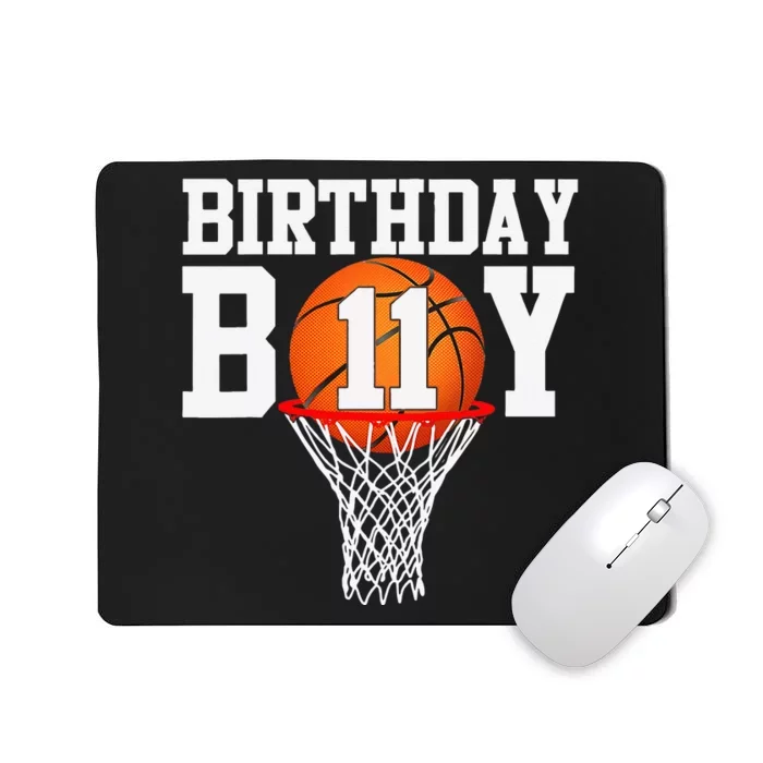 11th Birthday Sport 11 Years Old Basketball 11 Mousepad