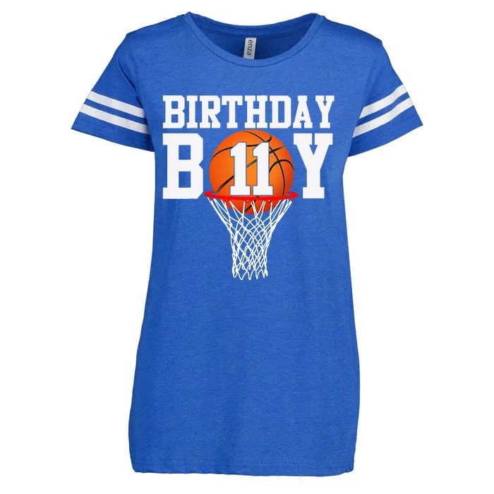 11th Birthday Sport 11 Years Old Basketball 11 Enza Ladies Jersey Football T-Shirt