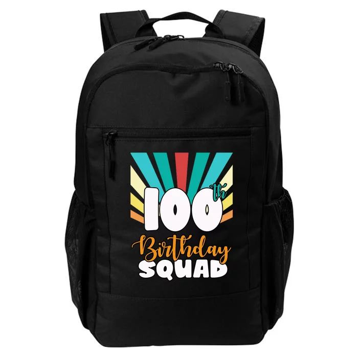 100th Birthday Squad 100 Years Old Daily Commute Backpack