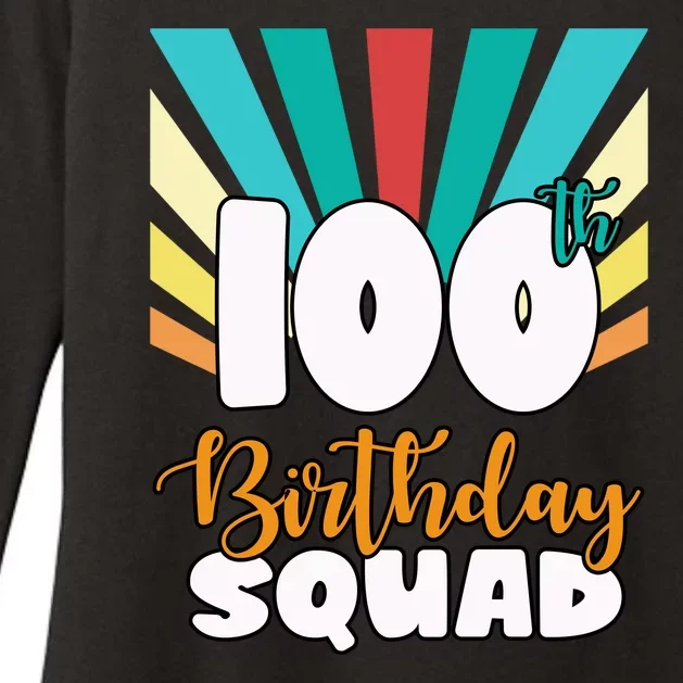 100th Birthday Squad 100 Years Old Womens CVC Long Sleeve Shirt