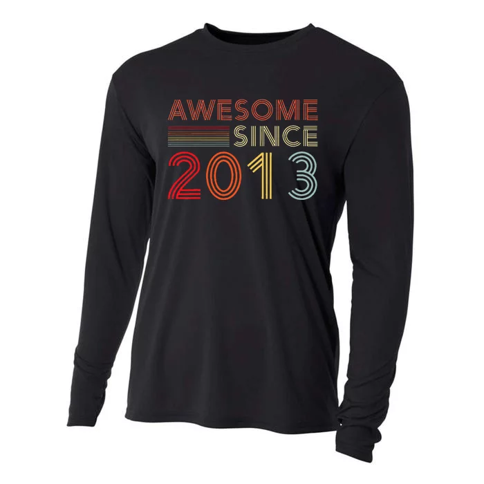 10yr BDay Son Boy Funny 2013 10th 10 Year Old Birthday Cooling Performance Long Sleeve Crew