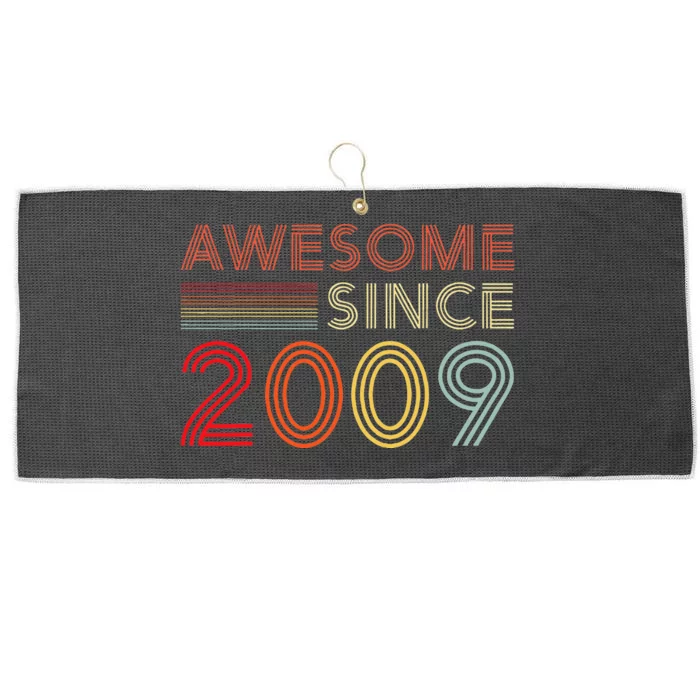 14yr BDay Son Boy Funny 2009 14th 14 Year Old Birthday Large Microfiber Waffle Golf Towel