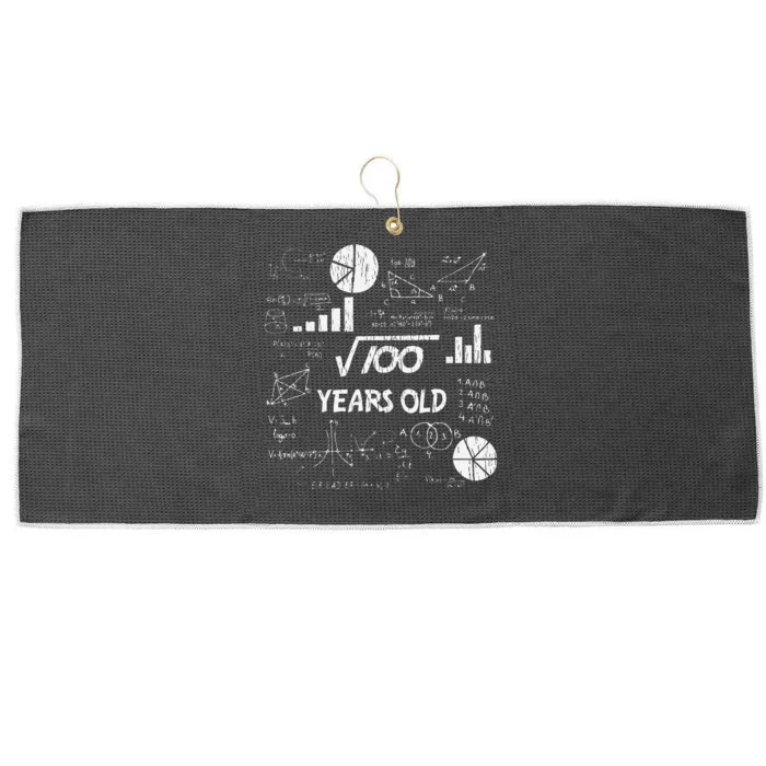 10th Birthday Square Root of 100 Vintage 10 Years Old Bday Large Microfiber Waffle Golf Towel