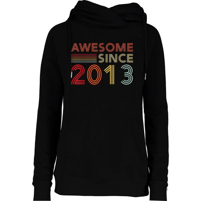 10yr BDay Son Boy Funny 2013 10th 10 Year Old Birthday Womens Funnel Neck Pullover Hood