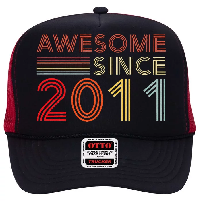 13yr Bday Son Boy Funny 2012 13th 13 Year Old Birthday High Crown Mesh Trucker Hat