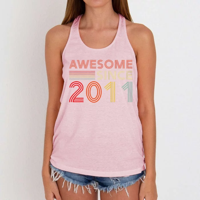 13yr Bday Son Boy Funny 2012 13th 13 Year Old Birthday Women's Knotted Racerback Tank