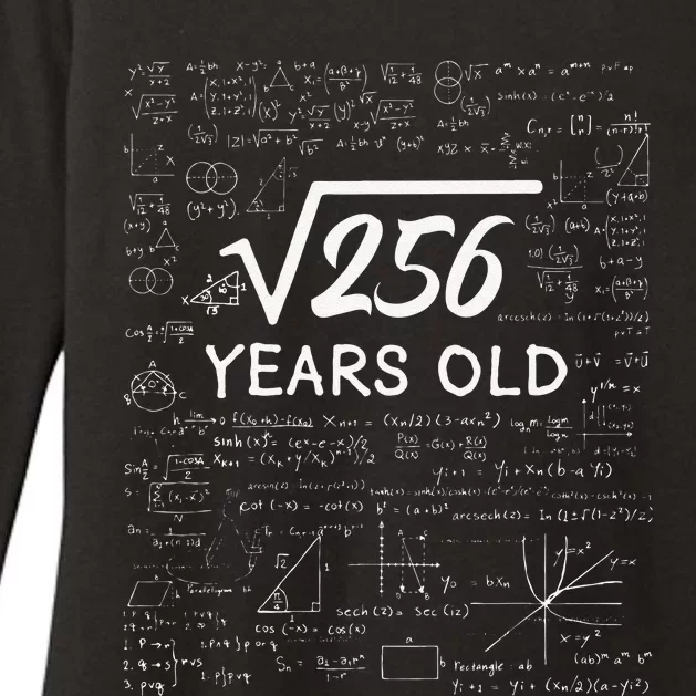 16 Birthday Son Him Funny Math 16th Birthday Womens CVC Long Sleeve Shirt