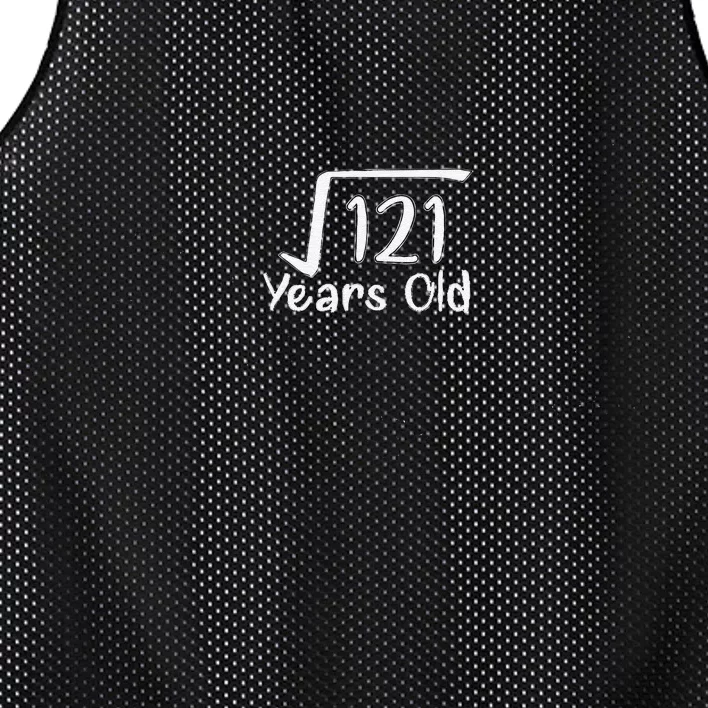 11th Birthday Square Root Of 121 11 Years Old Mesh Reversible Basketball Jersey Tank