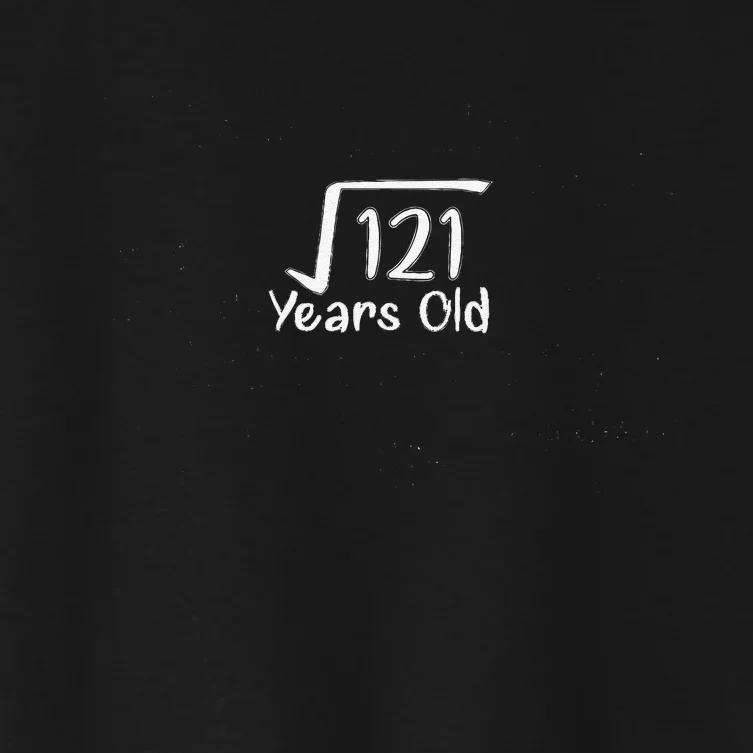 11th Birthday Square Root Of 121 11 Years Old Women's Crop Top Tee