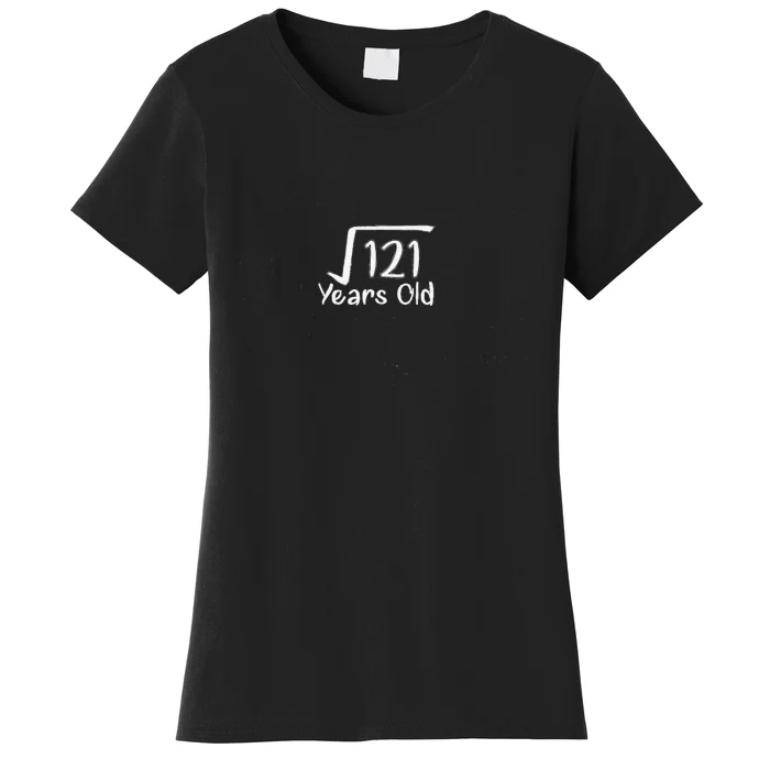 11th Birthday Square Root Of 121 11 Years Old Women's T-Shirt