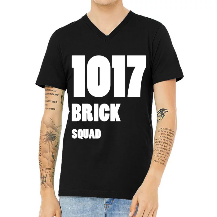 1017 Brick Squad White V-Neck T-Shirt