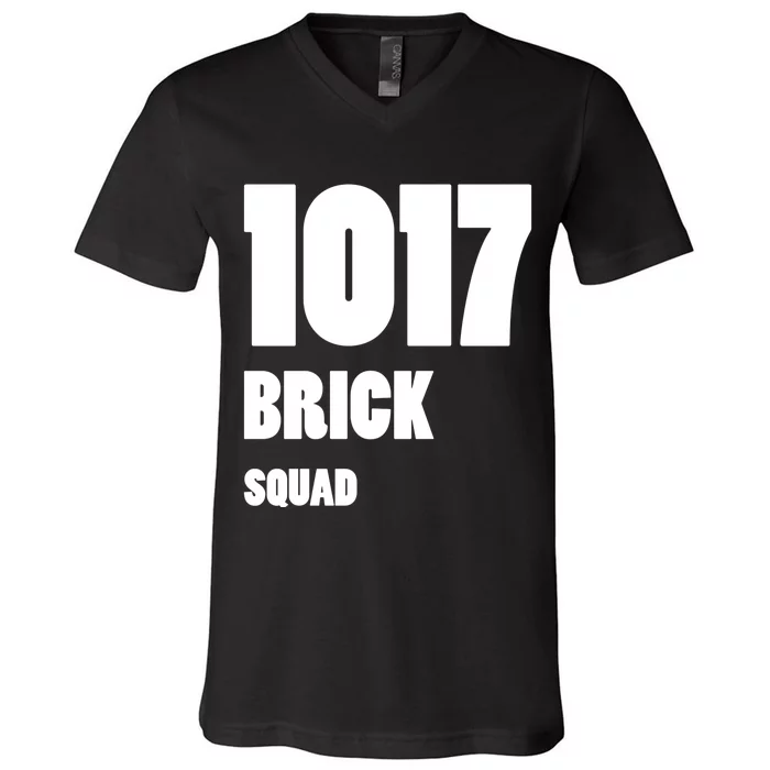 1017 Brick Squad White V-Neck T-Shirt