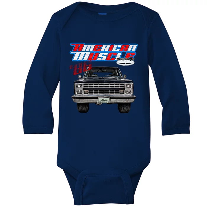 1986 Blazer Squarebody Truck K5 Jimmy Suburban Silverado C10 Gift Baby Long Sleeve Bodysuit