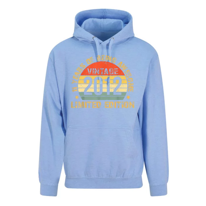 11yr BDay Son Boy Funny 2012 11th 11 Year Old Birthday Unisex Surf Hoodie