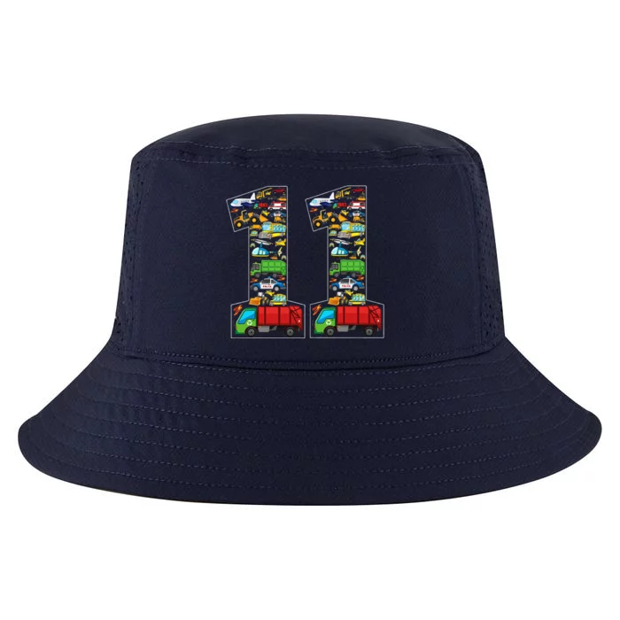 11th Birthday Transportation 11 Year Old Party Cool Comfort Performance Bucket Hat