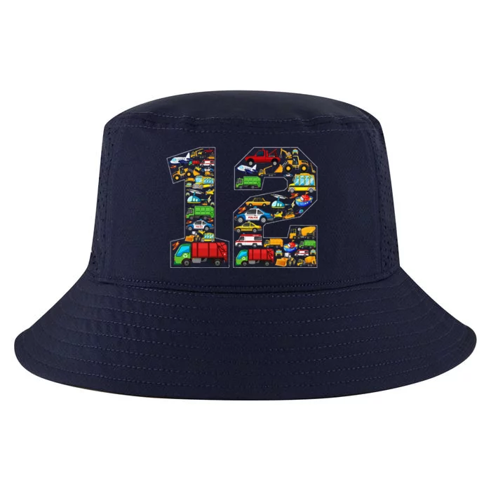 12th Birthday Transportation 12 Year Old Party Cool Comfort Performance Bucket Hat