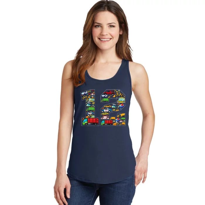 12th Birthday Transportation 12 Year Old Party Ladies Essential Tank