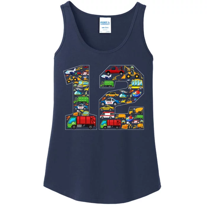 12th Birthday Transportation 12 Year Old Party Ladies Essential Tank