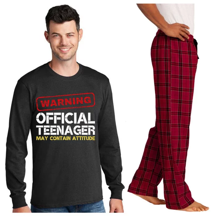 13 Birthday Teenager Boy 13th Birthday Long Sleeve Pajama Set