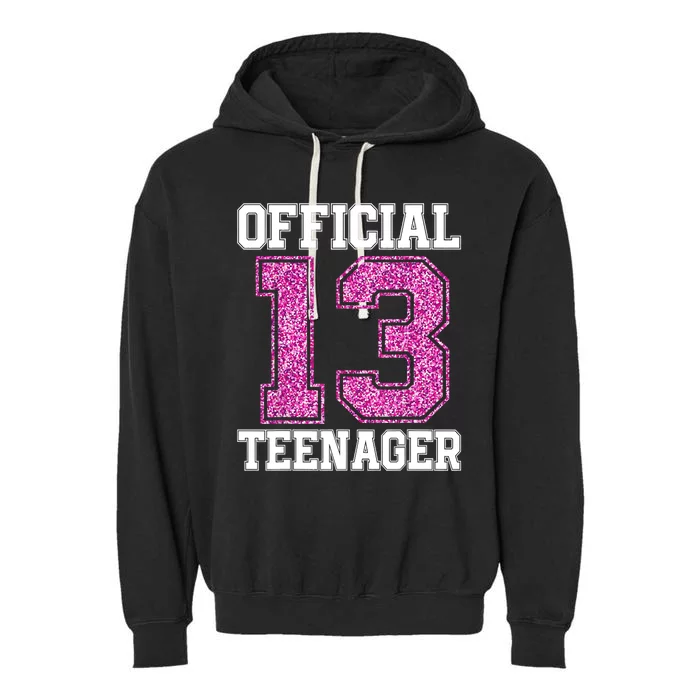 13th Birthday TEENAGER 2010 Bday Teen Gift Garment-Dyed Fleece Hoodie