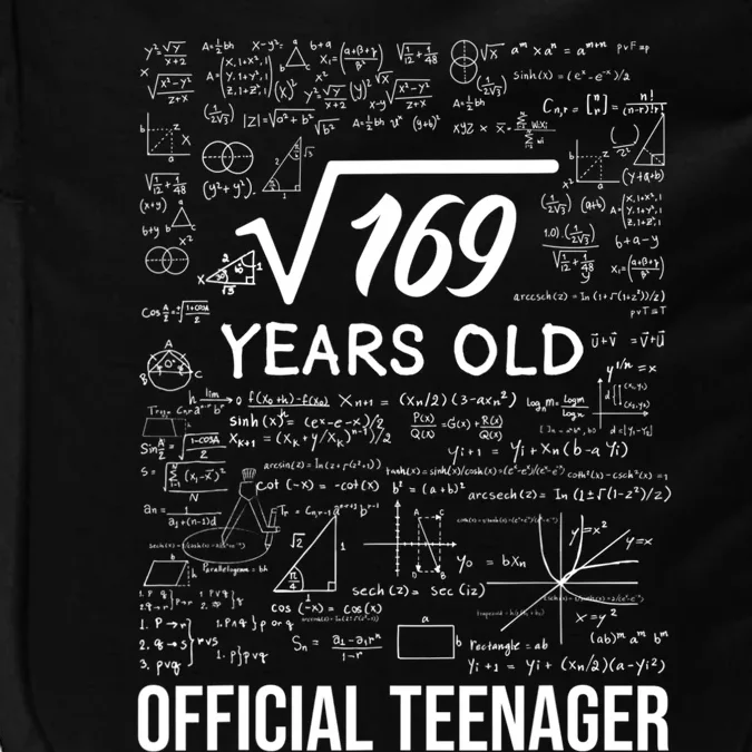 13 Birthday Teenager Boy 13yr Math 13th Birthday Impact Tech Backpack