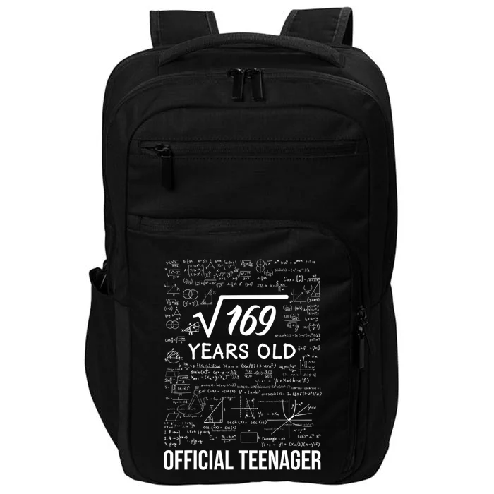 13 Birthday Teenager Boy 13yr Math 13th Birthday Impact Tech Backpack