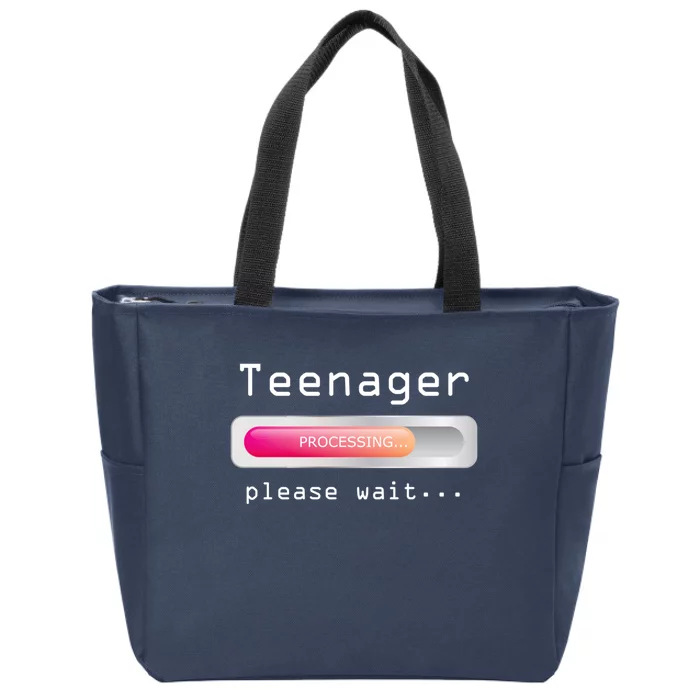 12th birthday tshirt bday gifts for 12 year old girl boy tee Zip Tote Bag