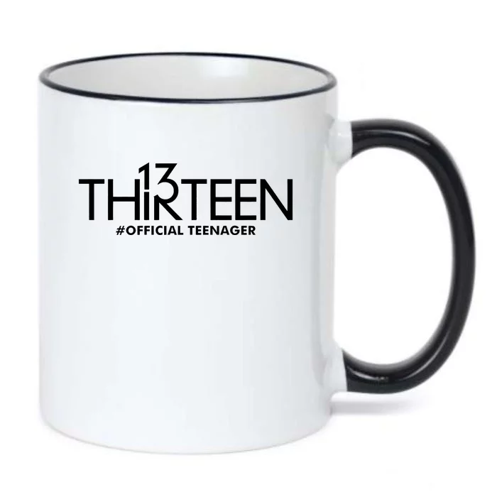 13th Birthday Teenager Thirteen Year Old Black Color Changing Mug