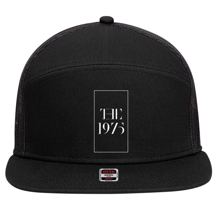 1975 Black Tour Indie Rock Fun Cool Popular Band Design 7 Panel Mesh Trucker Snapback Hat