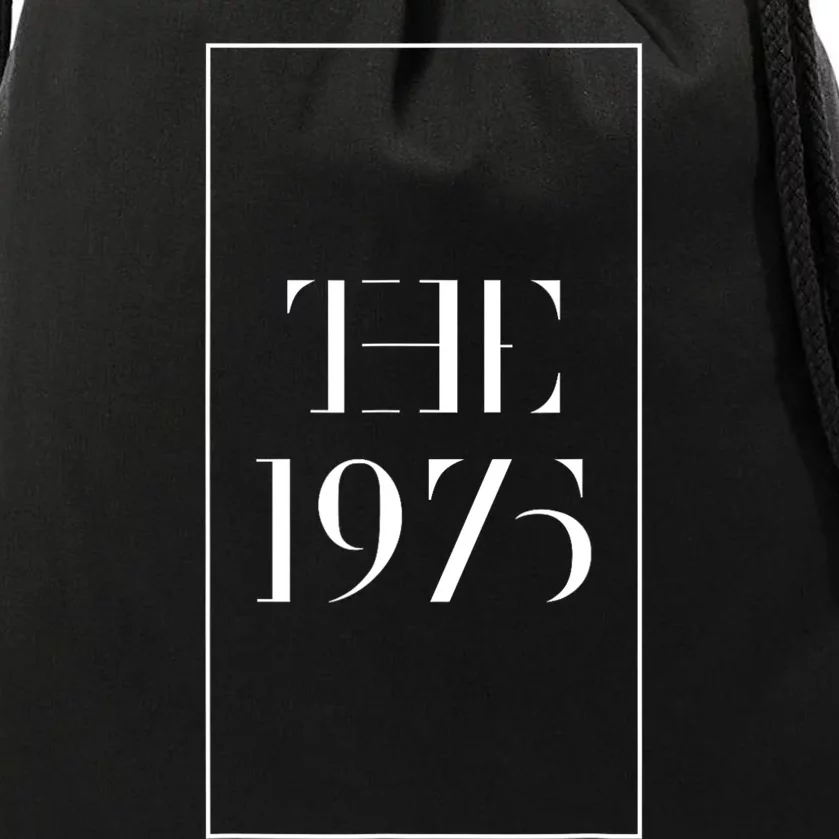 1975 Black Tour Indie Rock Fun Cool Popular Band Design Drawstring Bag