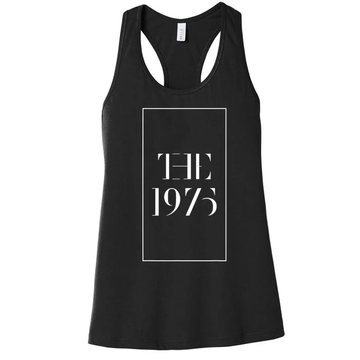 1975 Black Tour Indie Rock Fun Cool Popular Band Design Women's Racerback Tank