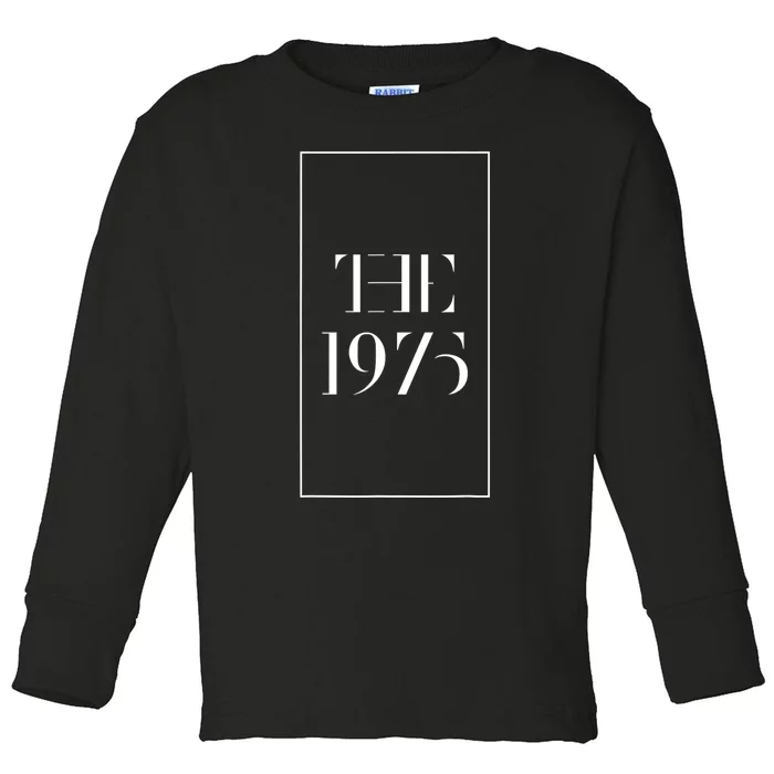 1975 Black Tour Indie Rock Fun Cool Popular Band Design Toddler Long Sleeve Shirt