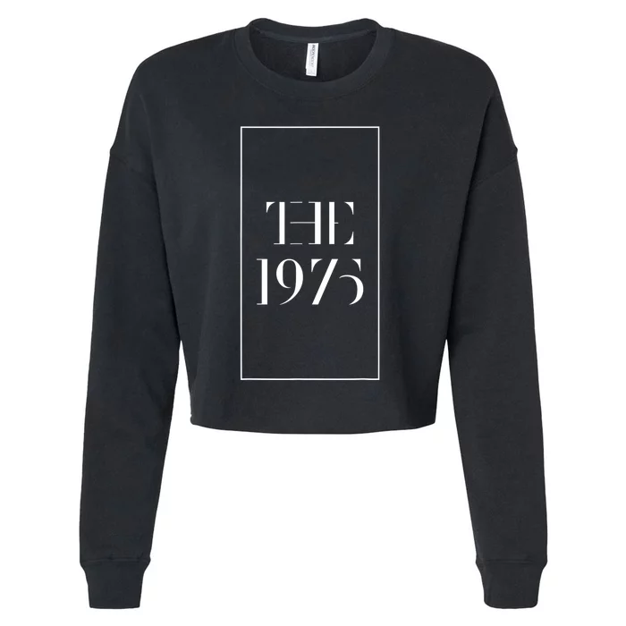 1975 Black Tour Indie Rock Fun Cool Popular Band Design Cropped Pullover Crew