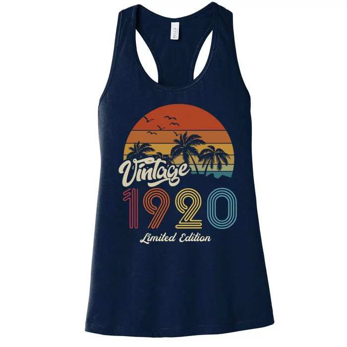 103rd Birthday Vintage Limited Edition 1920 Women's Racerback Tank