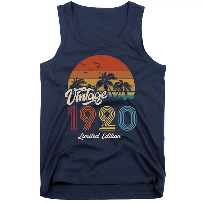 103rd Birthday Vintage Limited Edition 1920 Tank Top