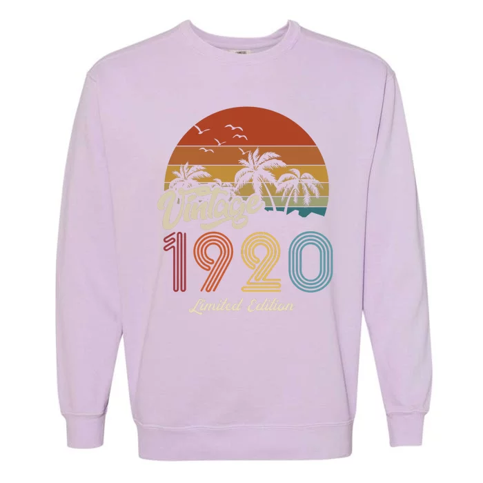 103rd Birthday Vintage Limited Edition 1920 Garment-Dyed Sweatshirt