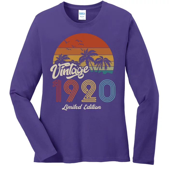 103rd Birthday Vintage Limited Edition 1920 Ladies Long Sleeve Shirt