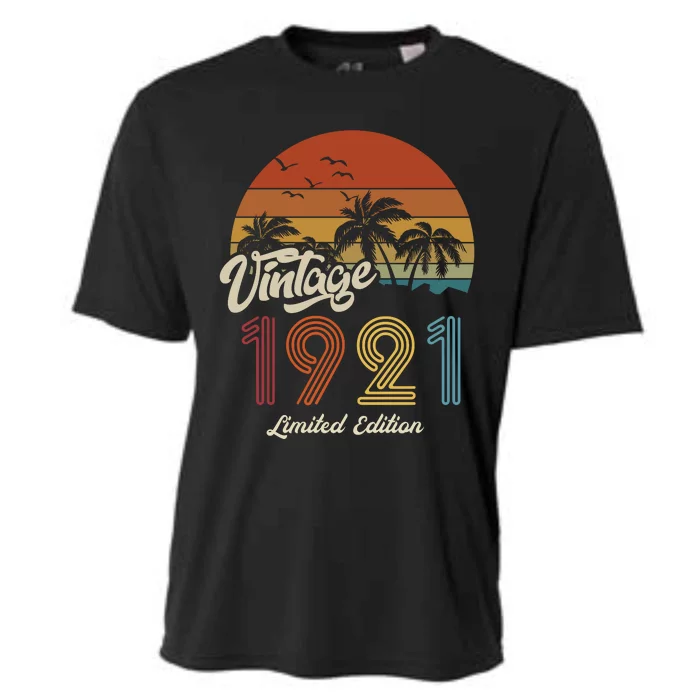 102nd Birthday Vintage Limited Edition 1921 Cooling Performance Crew T-Shirt