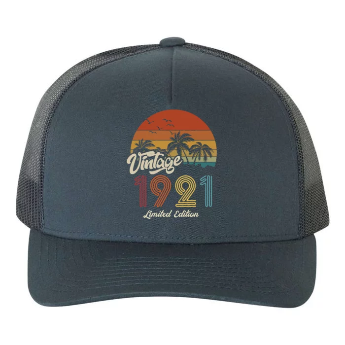 102nd Birthday Vintage Limited Edition 1921 Yupoong Adult 5-Panel Trucker Hat