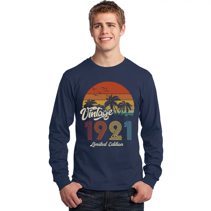 102nd Birthday Vintage Limited Edition 1921 Long Sleeve Shirt