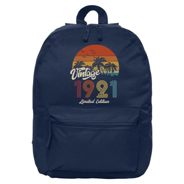 102nd Birthday Vintage Limited Edition 1921 16 in Basic Backpack