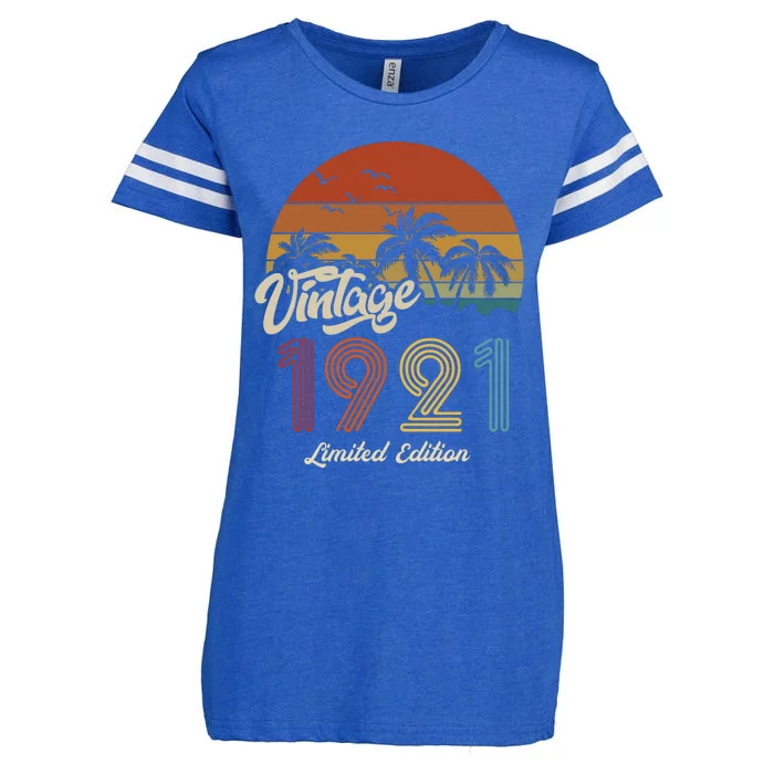 102nd Birthday Vintage Limited Edition 1921 Enza Ladies Jersey Football T-Shirt