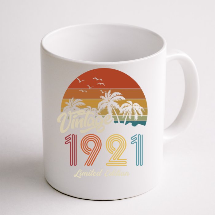 102nd Birthday Vintage Limited Edition 1921 Front & Back Coffee Mug