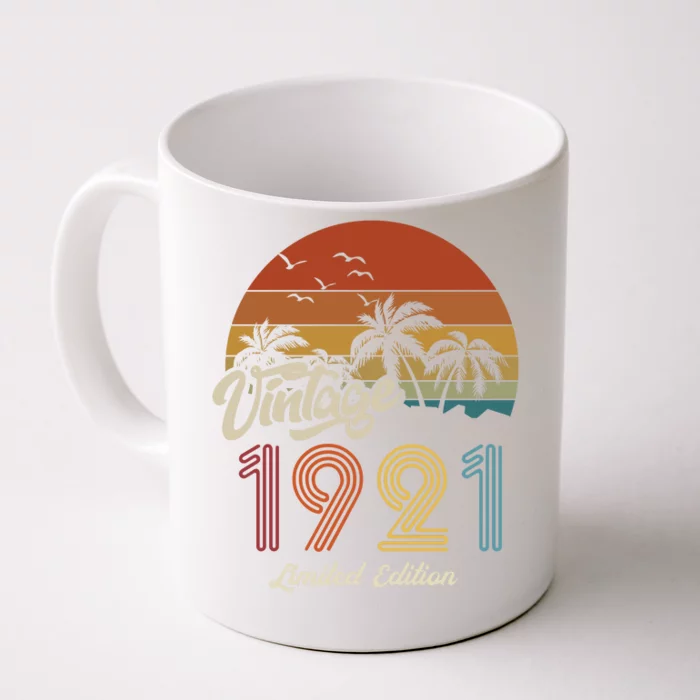 102nd Birthday Vintage Limited Edition 1921 Front & Back Coffee Mug