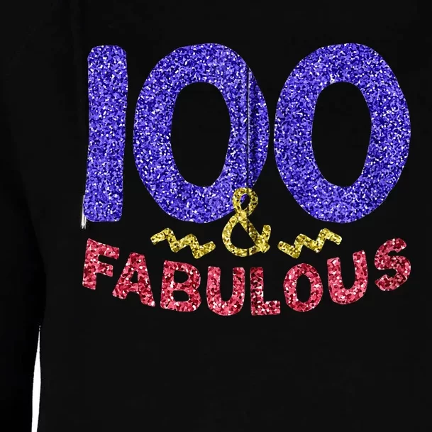 100th Birthday Women Gift Funny 100 Year Old Grandma Womens Funnel Neck Pullover Hood