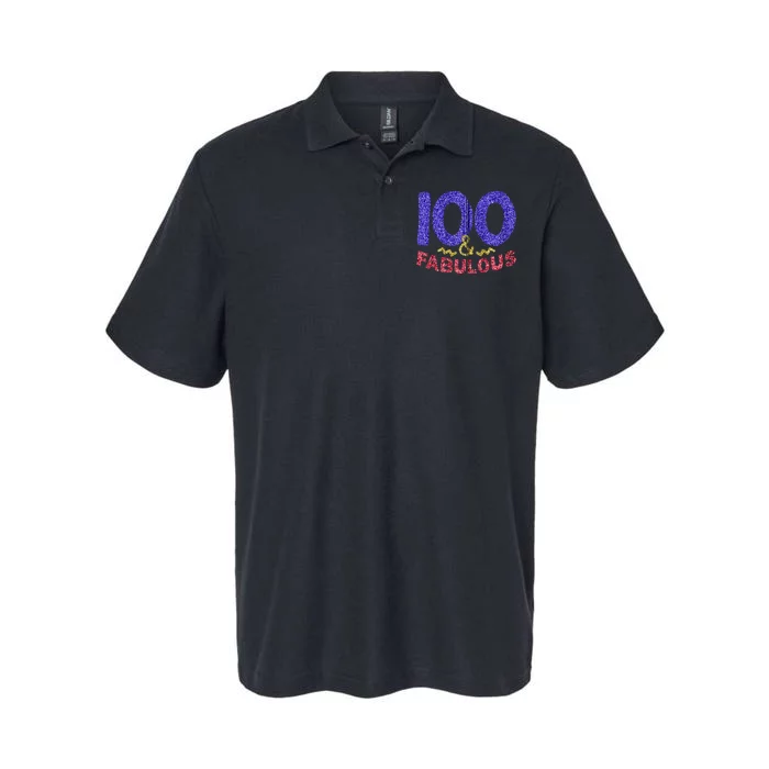 100th Birthday Women Gift Funny 100 Year Old Grandma Softstyle Adult Sport Polo