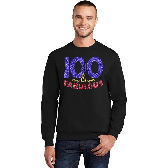 100th Birthday Women Gift Funny 100 Year Old Grandma Tall Sweatshirt