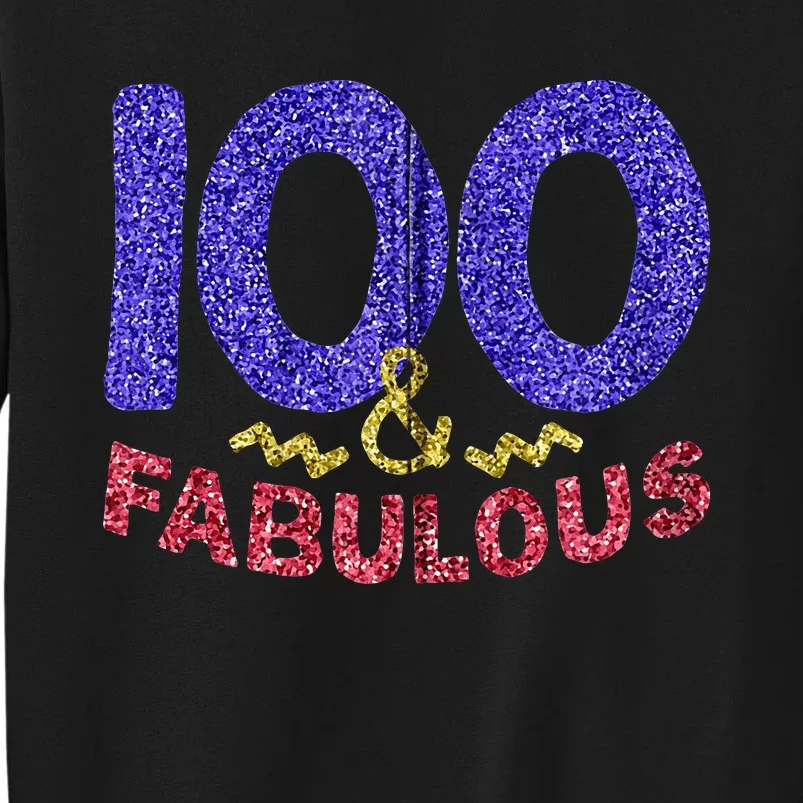 100th Birthday Women Gift Funny 100 Year Old Grandma Tall Sweatshirt