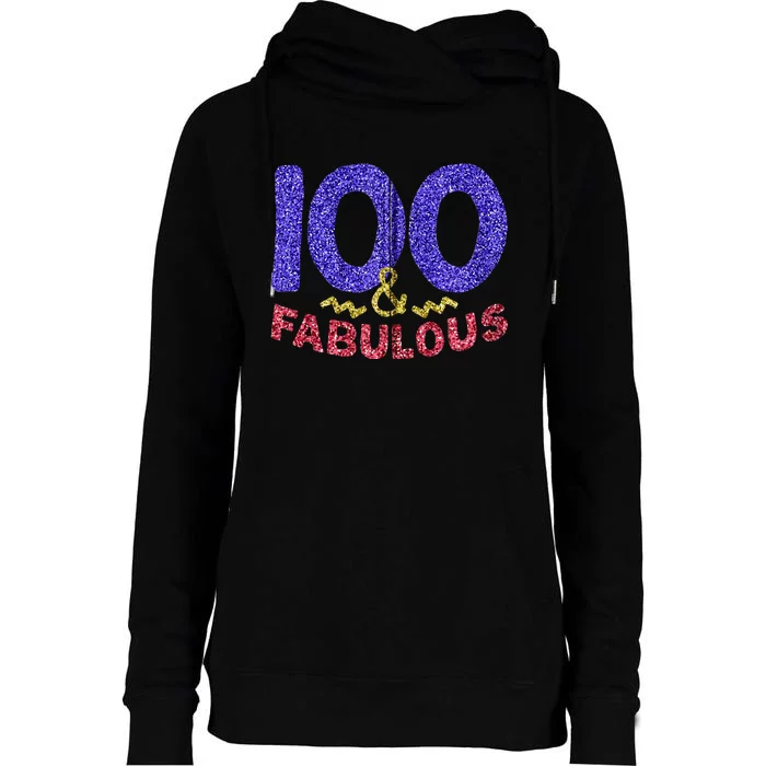 100th Birthday Women Gift Funny 100 Year Old Grandma Womens Funnel Neck Pullover Hood