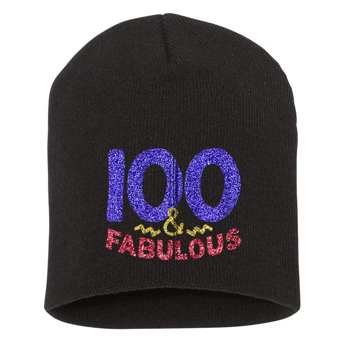 100th Birthday Women Gift Funny 100 Year Old Grandma Short Acrylic Beanie